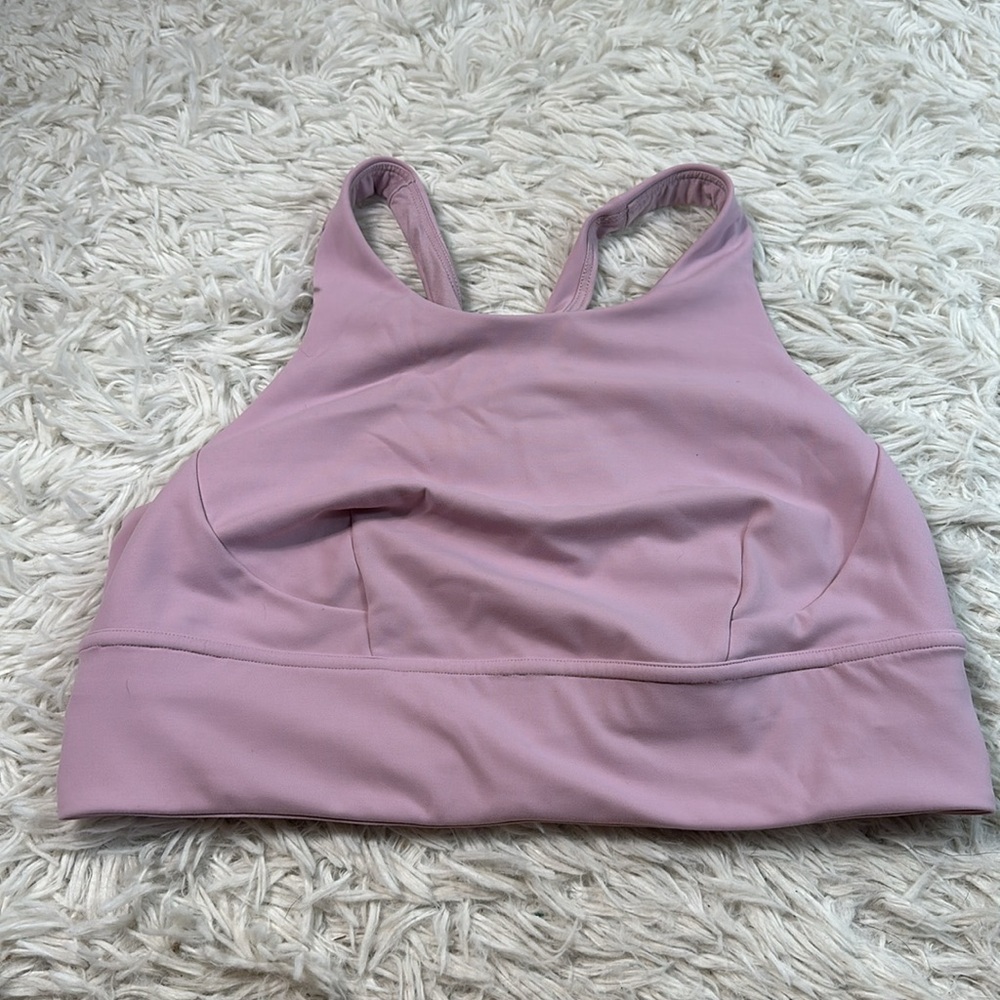 Lululemon Wunder Train Longline Bra *Medium Support, C/D Cup Pink Peony